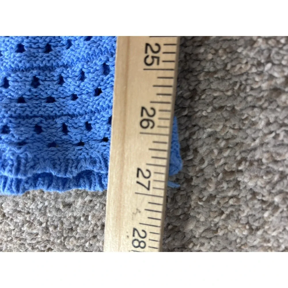 Free People Beach Quinn Crochet Flare Pull On Pants‎ Size S Blue Retro Inspired
